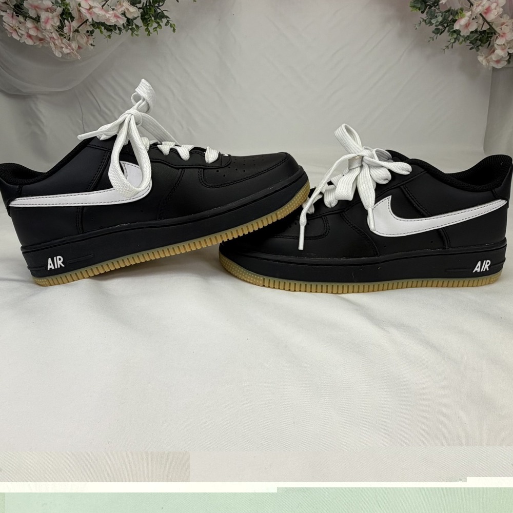Nike Air Force 1 LV8 Black/White Gum Light Brown Big Kids Y 5.5  W 7 IB8845-001